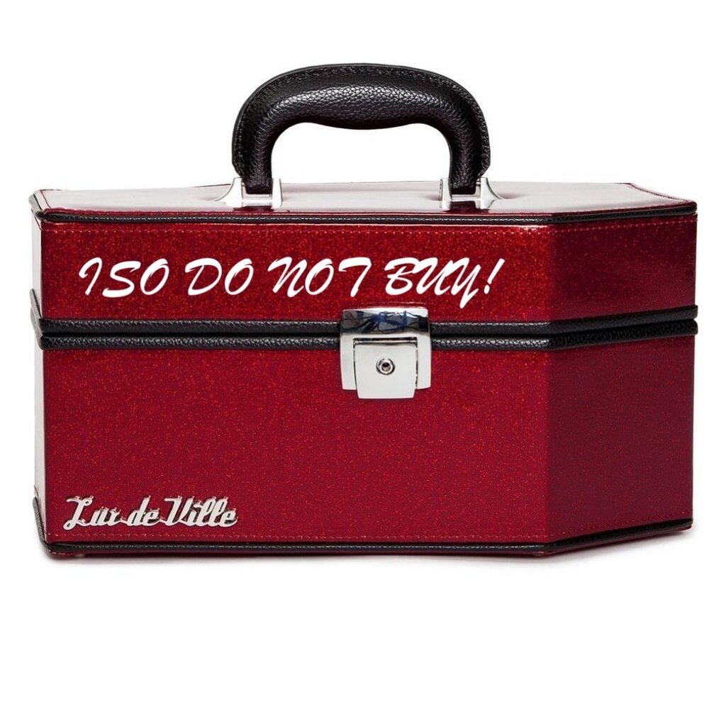 ISO/ Lux De Ville Coffin Makeup Train Case Vanity [IN SEARCH OF]